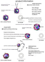 925 Silver rainbow Stone fashion ladies jewelry
