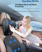 Car Headrest Electric Massage Lumbar Support Cushion