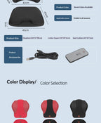Car Headrest Electric Massage Lumbar Support Cushion