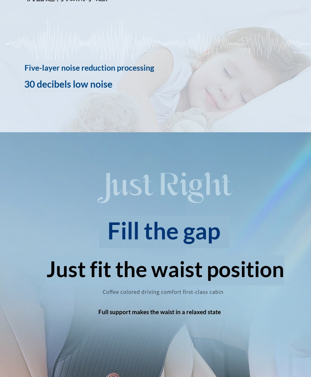 Car Headrest Electric Massage Lumbar Support Cushion