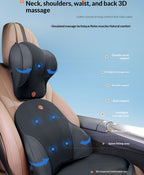 Car Headrest Electric Massage Lumbar Support Cushion