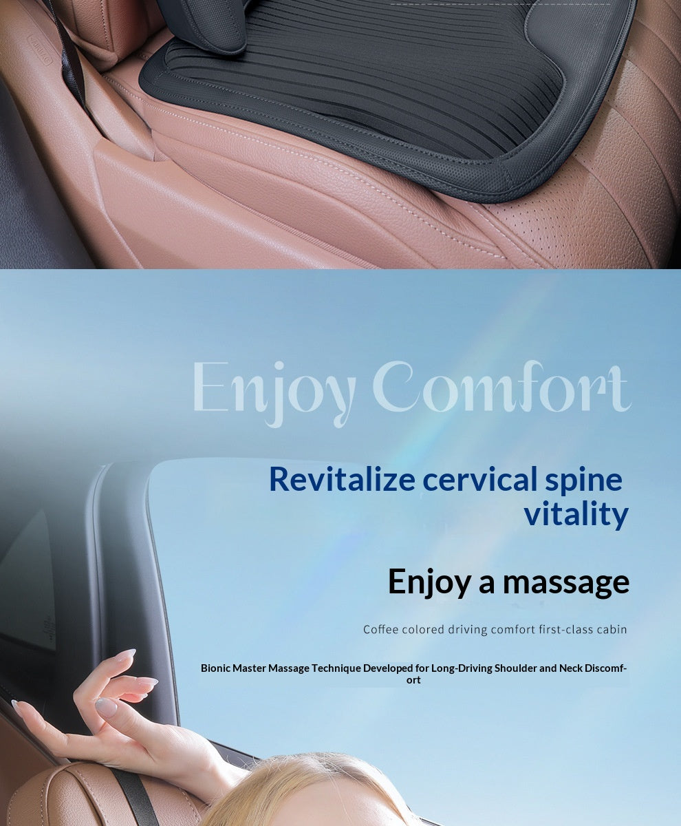 Car Headrest Electric Massage Lumbar Support Cushion